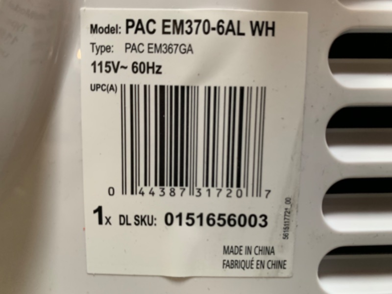 Photo 5 of 11,500 BTU 3-Speed 500 sq. ft. Portable Air Conditioner with Compact Design and Eco Friendly Gas, No Box Packaging, Moderate Use, Scratches and Scuffs on Item, Turns on and Blows, Air