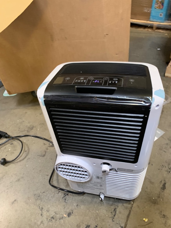 Photo 3 of 11,500 BTU 3-Speed 500 sq. ft. Portable Air Conditioner with Compact Design and Eco Friendly Gas, No Box Packaging, Moderate Use, Scratches and Scuffs on Item, Turns on and Blows, Air
