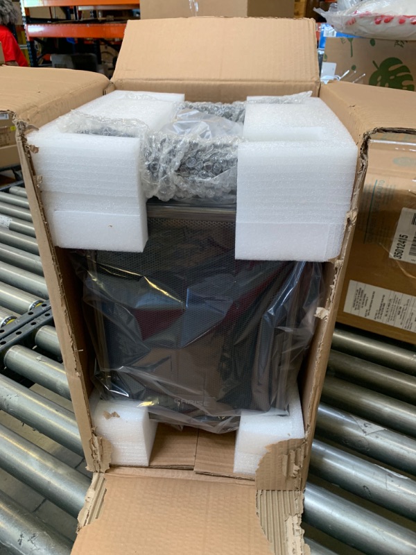 Photo 1 of EARISE M37 Wooden Box PA System with 2 Wireless Microphone for Home Party 100W, Box Packaging Damaged, Minor Use, Minor Scratches and Scuffs

