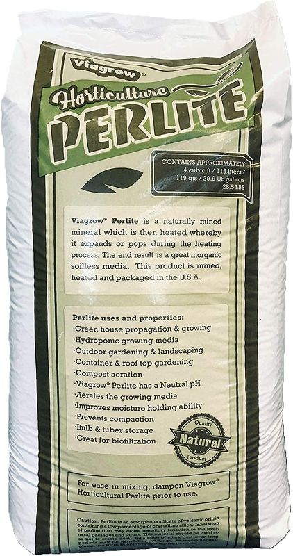 Photo 1 of ****MINOR DAMAGE TO OUTSIDE PACKAGING****Viagrow VPER4 4 cu. ft Perlite Made in USA, 1-Pack, White