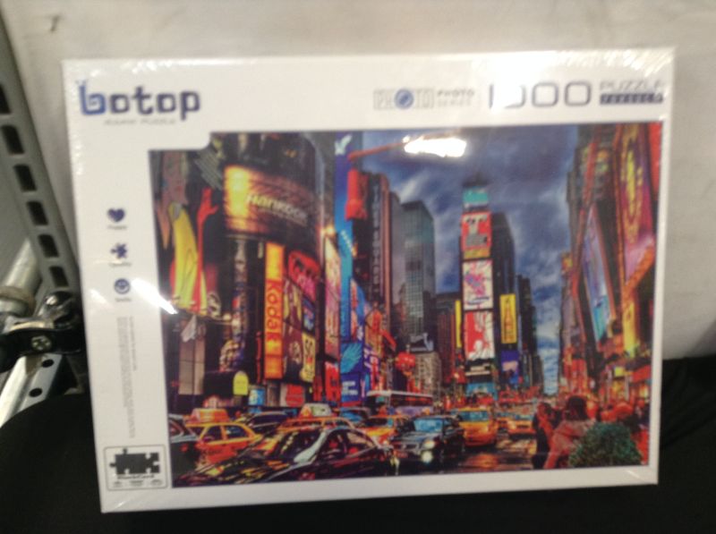 Photo 3 of Botop Puzzles for Adults 1000 Piece Jigsaw Puzzles 1000 Pieces for Adults Times Square Puzzle Gift Educational Games Home Decoration Puzzle (27.56" x 19.69")--factory sealed