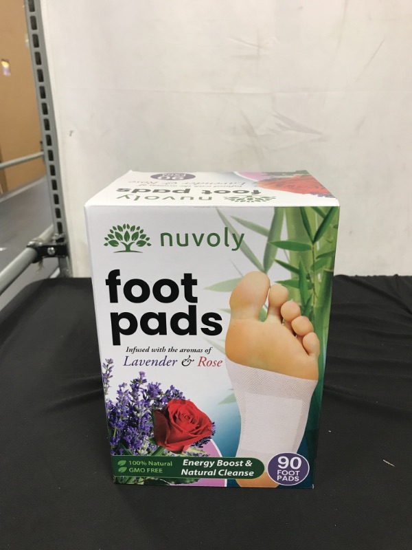 Photo 4 of Nuvoly Foot Pads, All Natural and Organic Formula, Upgraded 2 in 1 Patches (1 Pack Lavender & Rose (90 Foot Pads))
