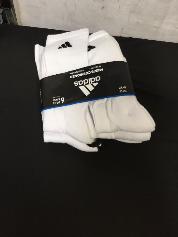 Photo 2 of adidas Men's Cushioned Athletic 6-Pack Crew Socks6-11