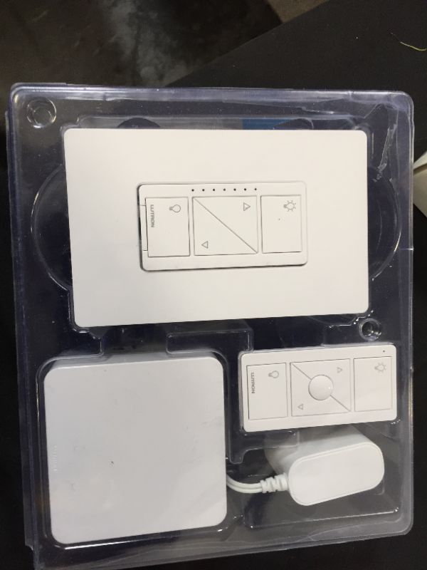 Photo 2 of Lutron Caseta Wireless Smart Lighting Dimmer Switch (2 count) Starter Kit, P-BDG-PKG2W-A, Compatible with Alexa, Apple HomeKit, and the Google Assistant