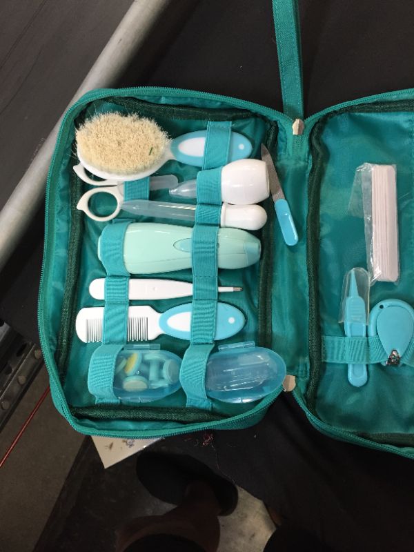 Photo 2 of 

Baby Healthcare and Grooming Kit, 24 in 1 Baby Electric Nail Trimmer Set, Lupantte Nursery Care Kit, Toddler Nail Clippers, Medicine Dispenser, Infant Comb, Brush, etc. Baby Care Products.