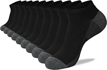 Photo 1 of COOVAN 10 Pack Mens Ankle Low Cut Socks Athletic Cushion Casual Socks 6-10