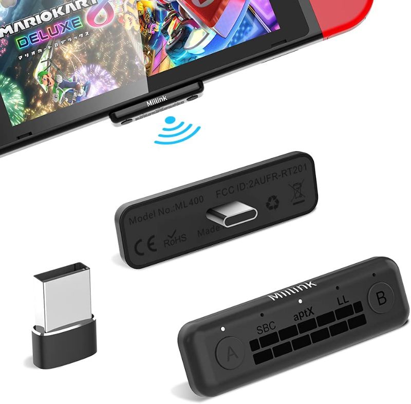 Photo 1 of 1Mii MiiLink Bluetooth Adapter for Nintendo Switch/PC/PS5/Laptop, Wireless Audio Bluetooth 5.0 Transmitter aptX Low Latency for Bluetooth Headphones Earbuds Speakers Only
