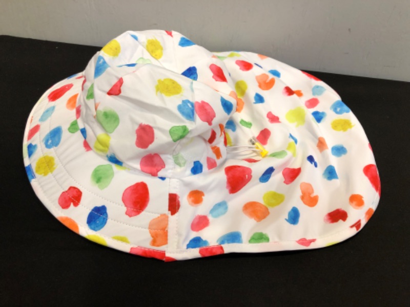 Photo 3 of Baby Girls Wide Brim Sun Protection Hat UPF 50+,Foldable Baby Girl Boy Kids Sun Hat--NO CHIN STRAP
