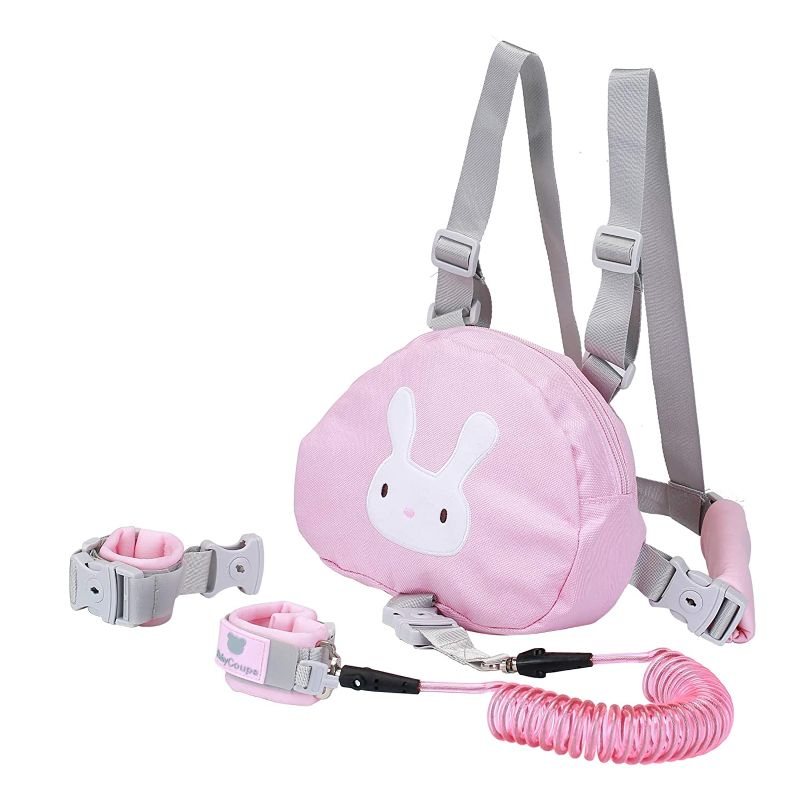 Photo 1 of Cute Backpack Anti-Lost Rope,Toddler Safety Belt,Anti-Lost Rope Walking Safety Belt with Key Lock,Child Safety Belt,Baby Protection Belt,Length 8.2 Feet (Rabbit)
