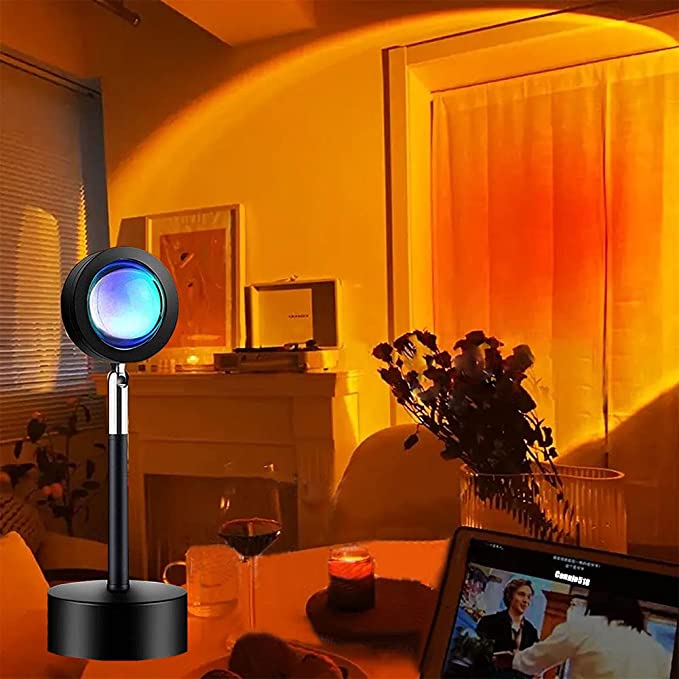 Photo 1 of Sunset Lamp Projector, Sun Light Projection Lamp, Romantic Visual Led Lamp for Bedroom Living Room Home Indoor Party