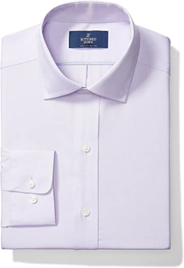 Photo 2 of Buttoned Down Men's Classic Fit Dress Shirt, Spread Collar with Pocket---size 19-36