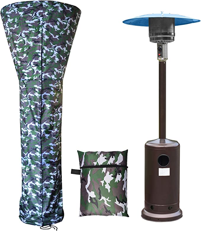 Photo 1 of Amazon Basics Patio Heater Cover, Garden Treasures Vertical Heater Covers, Gas Heater Tower Accessories (89", Camo Green)