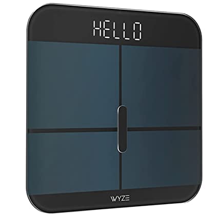 Photo 1 of WYZE Smart Scale X for Body Weight, Digital Bathroom Scale for BMI, Body Fat, Water and Muscle, Heart Rate Monitor, Body Composition Analyzer for People, Baby, Pet, 400 lb, Black
