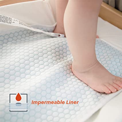 Photo 3 of Bbpark Baby Diaper Changing Table Pad, Waterproof Changing Pad for Dresser Top with Liner
