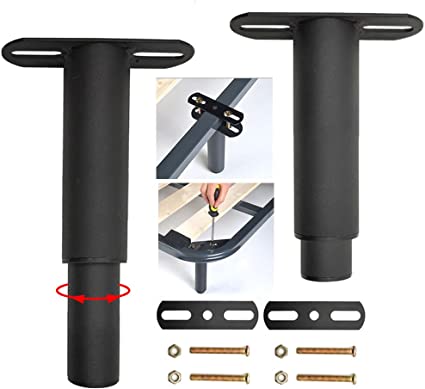 Photo 1 of 2Pcs Adjustable Height Center Bed Support Legs, Bed Frame Center Slat Support Legs Heavy Duty Extra Durable Metal Furniture Foot for Sofa Furniture Cabinet Bed 7.09" to 12.99"
