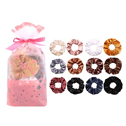 Photo 1 of 12 PCS Scrunchies-6 PCS Velet Scrunchies and 6 PCS Satin Scrunchies
