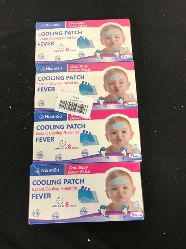 Photo 2 of [20-Count] Kid Fever Patch for Kids Fever Discomfort, Migraine & Headache Cooling Patch, Cooling Relief from Fever, 5 Count (Pack of 4)
