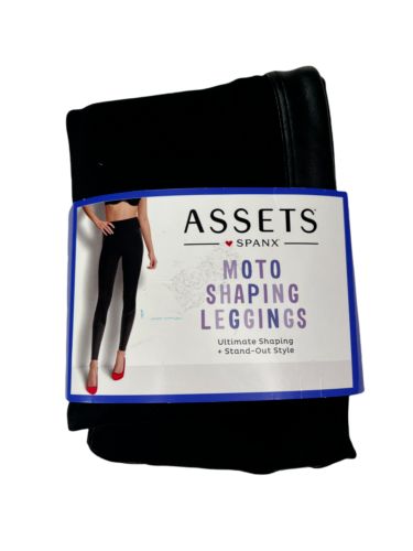 Photo 1 of ASSETS by SPANX Women's Moto Leggings - Black L