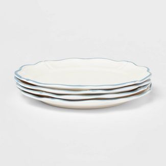 Photo 1 of 11" 4pk Melamine Dinner Plates White - Threshold™ designed with Studio McGee