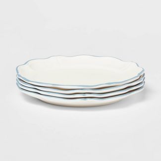 Photo 1 of 11" 4pk Melamine Dinner Plates White - Threshold™ designed with Studio McGee