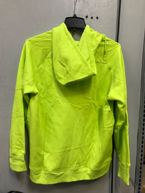 Photo 2 of Men's Cotton Fleece Full Zip Hoodie - All in Motion Lime Green XXL
