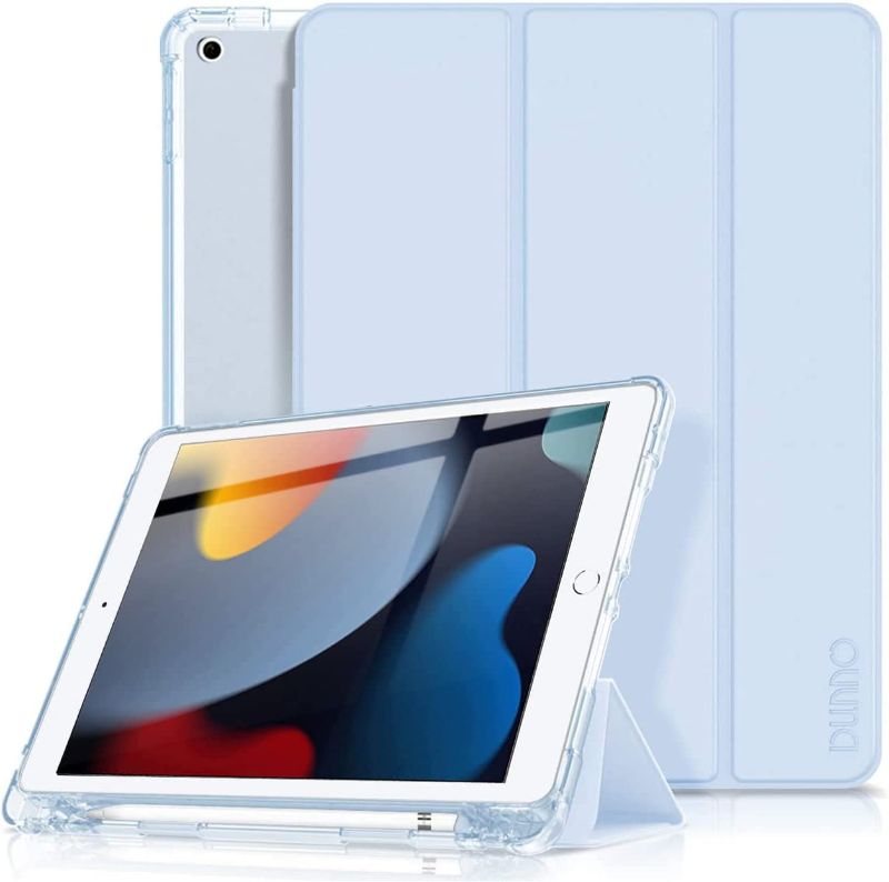 Photo 1 of DUNNO iPad 9th 8th 7th Generation Case, iPad 10.2 2021/2020/2019 Case, Ultra-Slim Protective Case Cover with Pencil Holder, Auto Sleep/Wake Function, Matte