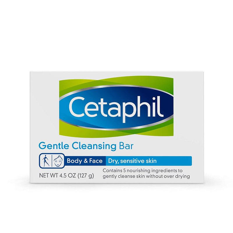 Photo 2 of 2PC LOT, Dial Body Wash, Lavender & Jasmine, 32 Fluid Ounces ( Pack May Vary ), Cetaphil Gentle Cleansing Bar, Hypoallergenic, 4.5 Ounce
