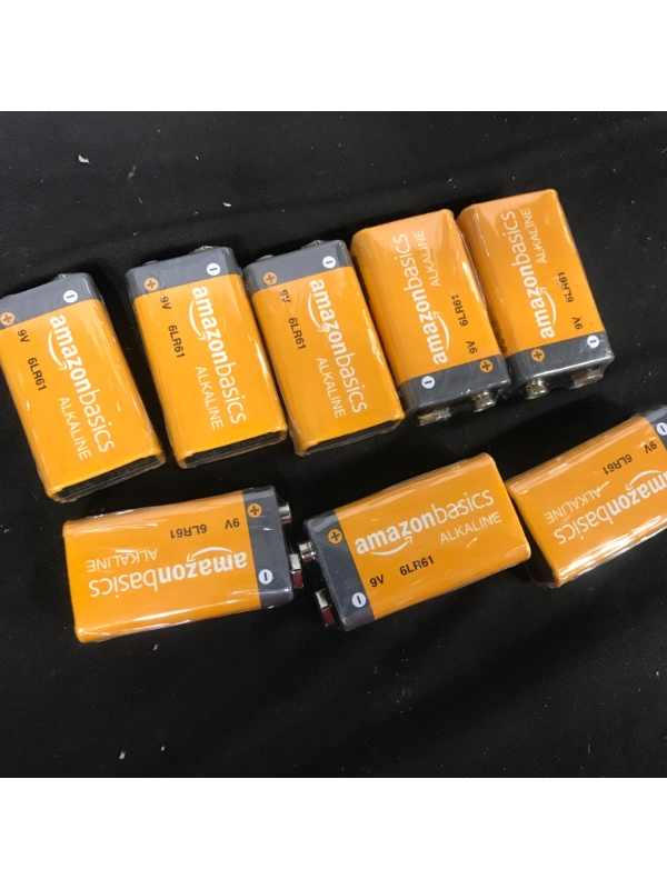 Photo 1 of AmazonBasics 9 Volt Everyday Alkaline Batteries (8-Pack)