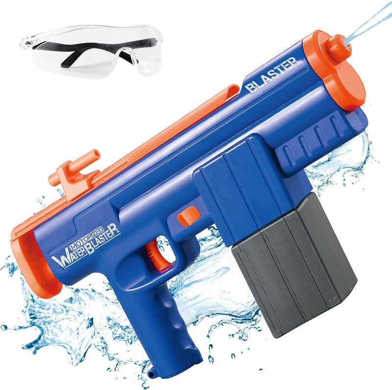Photo 1 of Electric Water Gun for Kids Adults, Automatic Squirt Guns Water Blaster Gun Toys, Super Water Soaker Long Range High Capacity, Water Gun for Summer Beach Outdoor Water Fighting Toy
