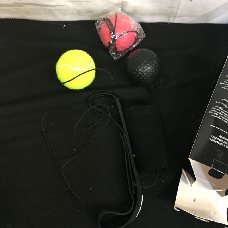 Photo 1 of 
Boxing Reflex Ball 3 Difficulty Level Boxing Ball with Headband Suit for Reaction, Agility, Punching Speed, Fight Skill and Hand Eye Coordination Training