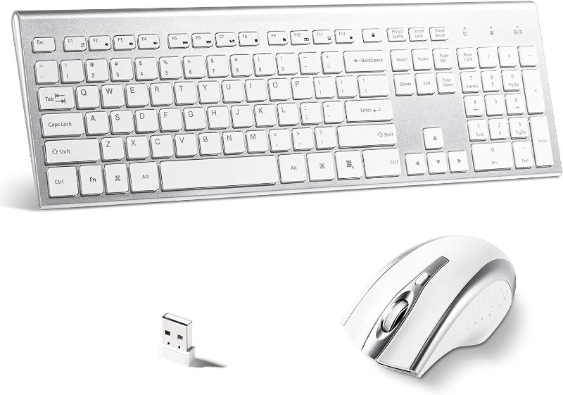 Photo 1 of Wireless Keyboard and Mouse,Lucloud Full Size Keyboard and 2.4G Mouse
