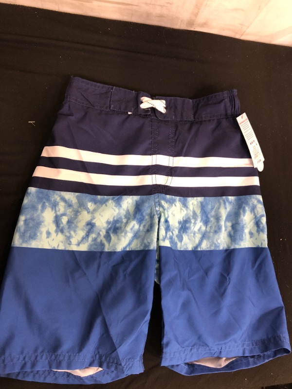 Photo 2 of Boys' Striped Colorblock Swi Trunks - Cat & Jack™ SIZE M