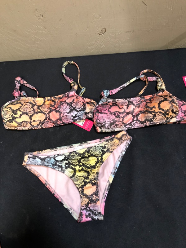 Photo 1 of BATHING SUIT BUNDLE (3 COUNT)
(2) TOPS XS; (1) BOTTOM XS