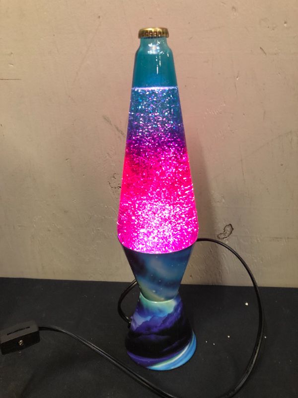 Photo 2 of Lava the Original 14.5" Colormax Lamp with Northern Lights Decal Base