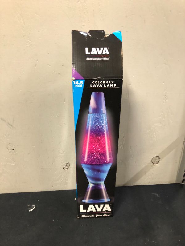 Photo 3 of Lava the Original 14.5" Colormax Lamp with Northern Lights Decal Base