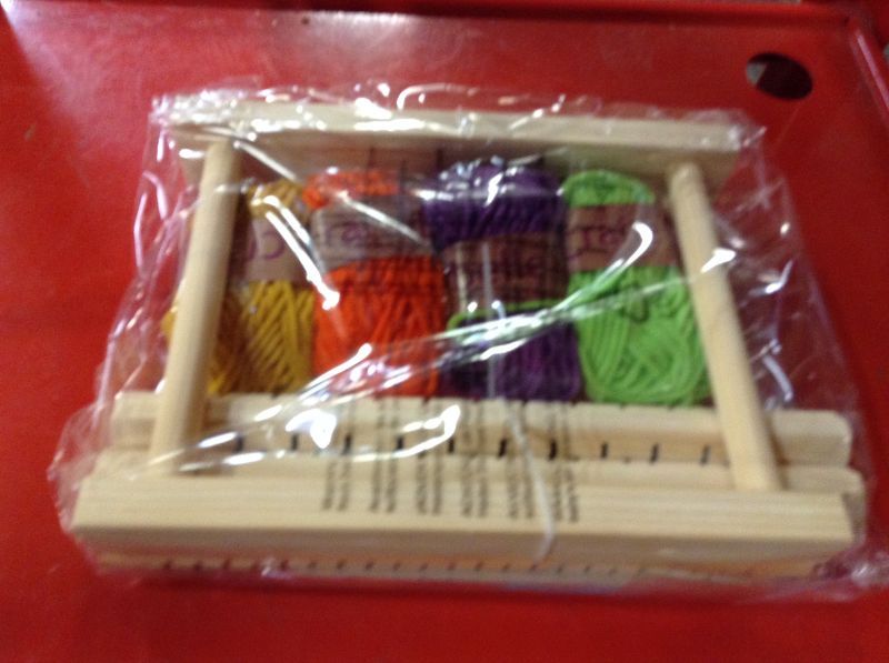 Photo 5 of Craftabelle – Wooden Loom Creation Kit – Beginner Knitting Loom Kit – 19pc Weaving Set with Yarn and Frame – DIY Craft Kits for Kids Aged 8 Years +
