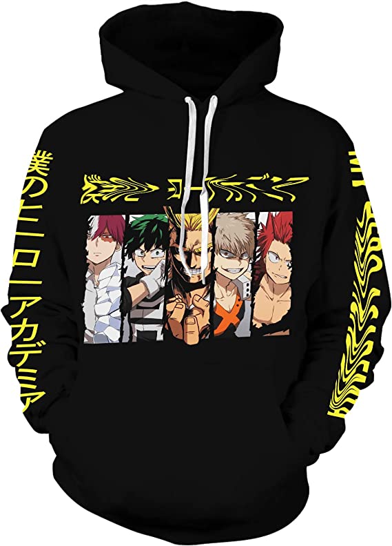 Photo 1 of Anime Hoodie Men's Novelty 3D Fashion Hoodies Hooded Cosplay Sweatshirt Costume Pullover for Men Women
