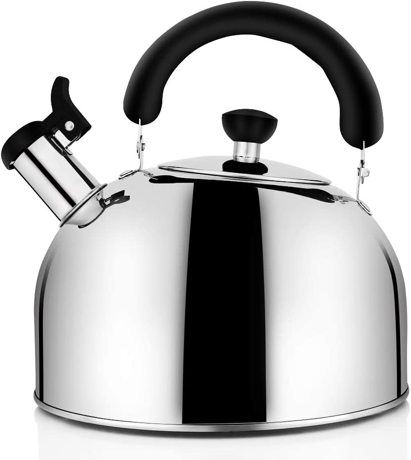 Photo 1 of 3.2QT (3-Liter) Tea Kettle for Stovetop Whistling Tea Pot, Stainless Steel Teakettle Tea Pots for Stove Top, Large Capacity with Capsule Base by ECPURCHASE
