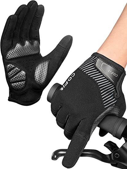 Photo 1 of COFIT Anti-Slip Cycling Gloves, Touchscreen Breathable Gloves Men Women Mountain Bike Gloves for BMX ATV MTB Riding, Road Racing, Bicycle, Climbing, Boating etc
