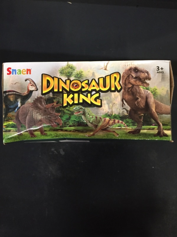 Photo 2 of Dinosaur Toys Set with 9 Realistic Dino Action Figures, Activity Play Mat & Trees, Educational Toy to Create a Dino World Included T-Rex, Triceratops, Velociraptor, Great Gift for Kids 3 4 5 6 7 Years
