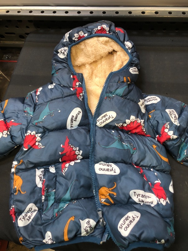 Photo 1 of Baby Boy Winter Jacket Down Cotton Windproof Warm Winter Coats With Cute Printed,  Size 4
