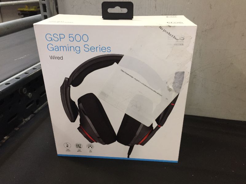 Photo 2 of EPOS - GSP 500 High-end, open acoustic multi-compatible wired headset for home gaming - Black and Red --- FACTORY SEALED 
