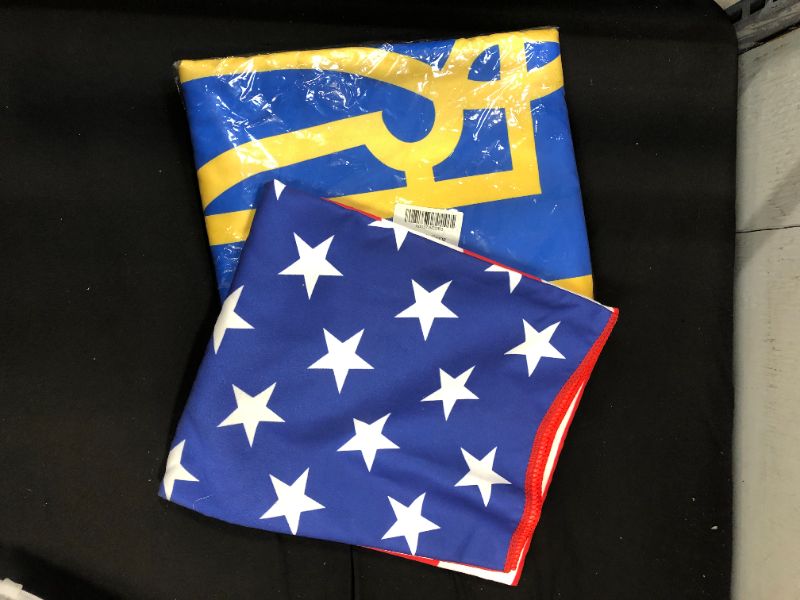Photo 3 of 2 pack Beach towerl Ukraine Flag and American Flag (71 x 32 inch)