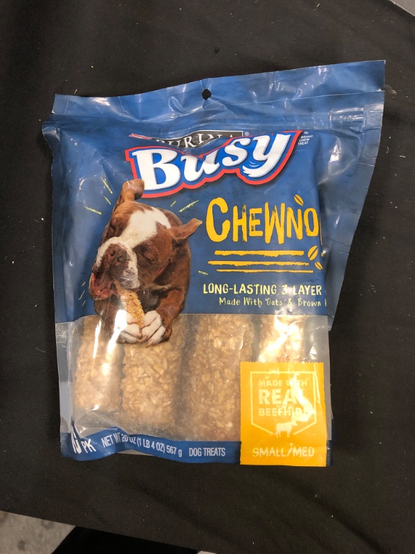 Photo 3 of Busy Bone Chewnola Triple Reward Small/Medium Dog Treats, 10 count