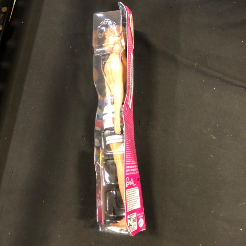 Photo 4 of ?Barbie Ken Beach Doll Wearing Striped Swimsuit, for Kids 3 to 7 Years Old SEAL BROKEN DAMAGE PACKAGING