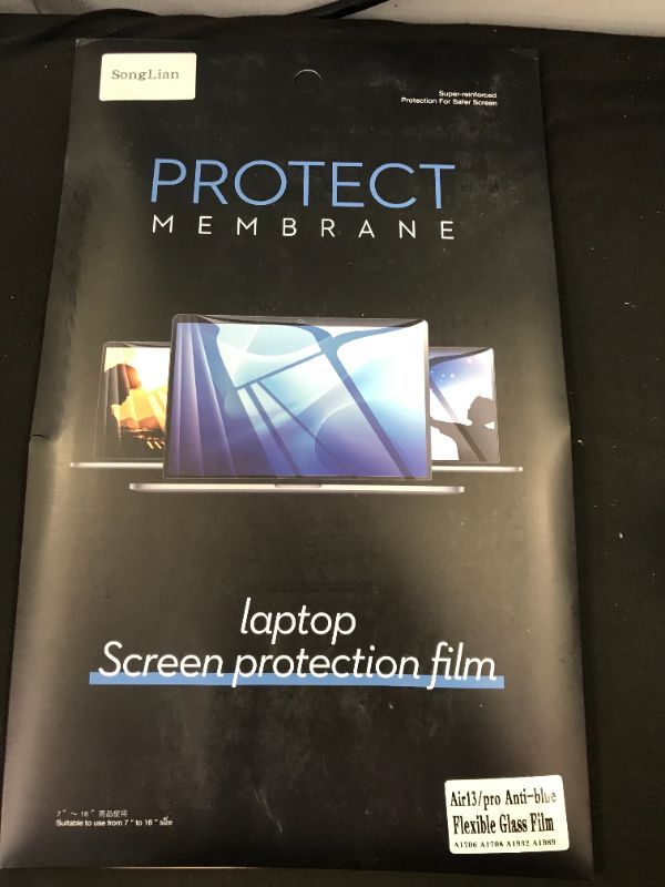 Photo 2 of SONGLIAN Anti-Blue Light Protection Eyes Tempered Transparent Screen Film for MacBook Air 13/inch Pro 13 (2018-2020), Block/Filter Blue Light Screen Film for A2337 A2338 (M1) A2289 A2251 A2179 A1932
