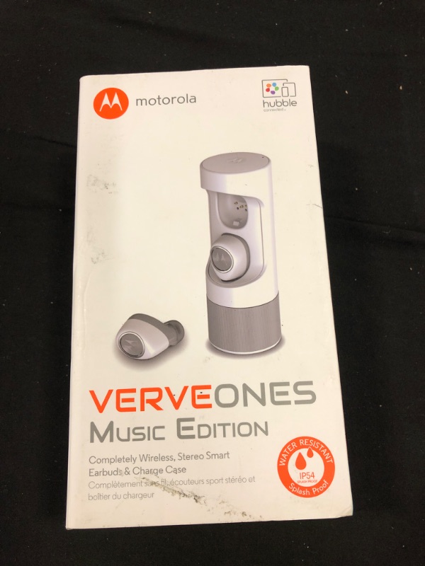 Photo 2 of MOTOROLA MOBILE ACCESSORIES SH010 VerveOnes Music Edition Bluetooth Stereo Smart Earbuds for iOS, Google - White