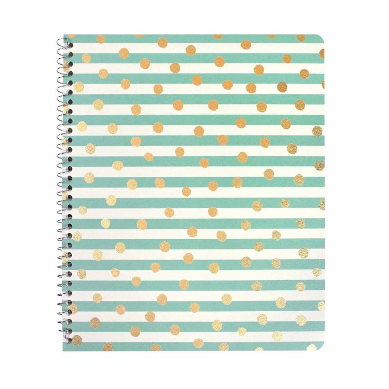 Photo 1 of College Ruled 1 Subject Spiral Notebook- Greenroom- 6 pack various colors