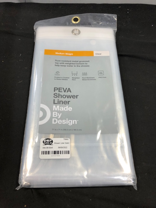 Photo 2 of 71"x71" 6 Gauge Peva Shower Liner Clear - ? - Made by Design , Size: 71"x71"
