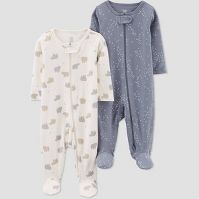 Photo 1 of Carter's Just One You®? Baby 2pk Bear SLeep N' Play - Gray/White- SIZE NB

